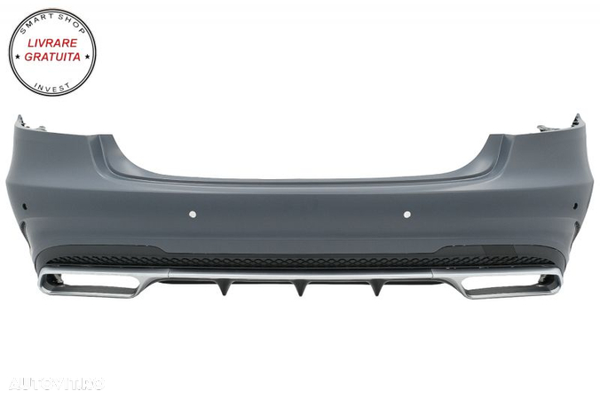 Pachet Exterior Complet cu Ornamente Evacuare Negre Mercedes E-Class W212 Facelift- livrare gratuita - 11