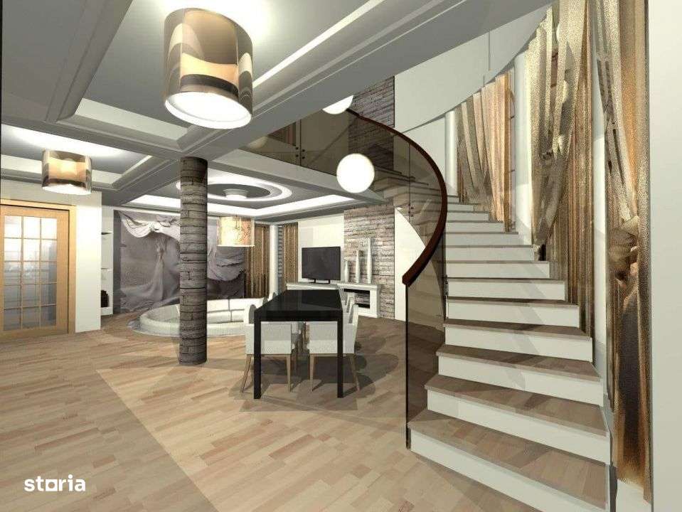 Vila cu arhitectura deosebita – P+1, la Gri, cu terasa si foisor, Va-9