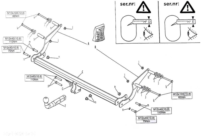 HAK HOLOWNICZY + DEDYKOWANA WIĄZKA 7 PIN  + ADAPTER 7/13 PIN  RENAULT CAPTUR od 2013 - 15