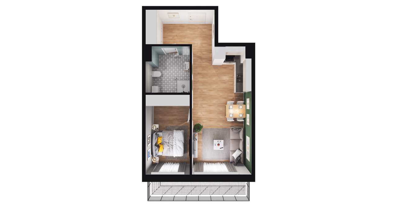 Ostoja Przylesie | mieszkanie wykończone (13/15) - Pełny obrazek: 3/9