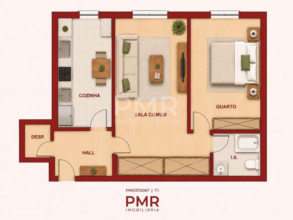 Apartamento T1 em Santa Clara-19