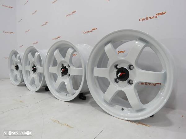 Jantes Japan Racing JR3 15 x 7 et 40 4x100 Brancas - 6