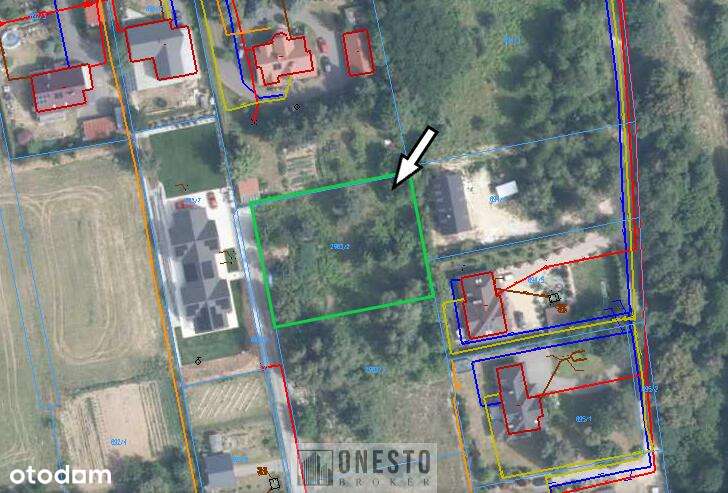 Działka budowlana MN jednorodzinna 1400m2 | Dys
