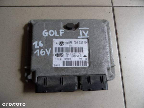 KOMPUTER STEROWNIK SILNIKA VW GOLF IV SKODA SEAT 036906034 BH - 1