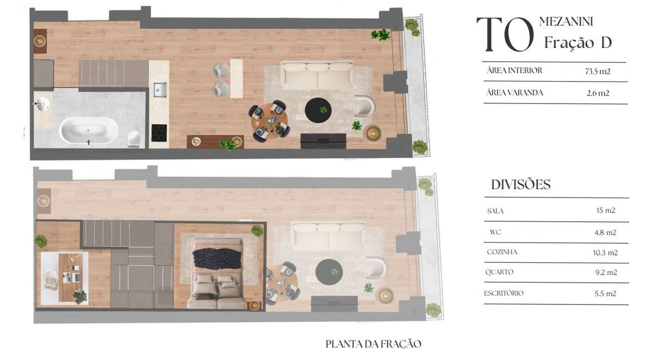 T0 c/ mezanino e varanda na zona nobre da baixa do Porto - Grande imagem: 3/30