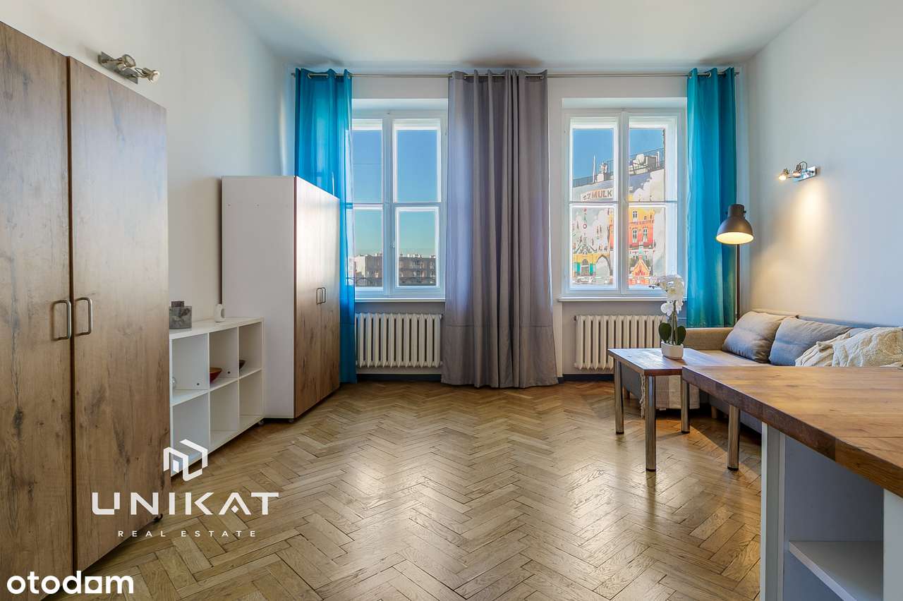 Kawalerka 34 m² | Wysokie sufity - 3,27m | M2 Wileńska | Koneser-2