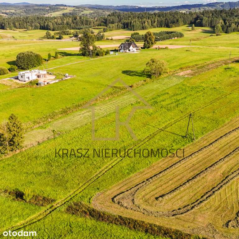 Działka widokowa 78 ar (27 ar budowlanych) -Skawa-8