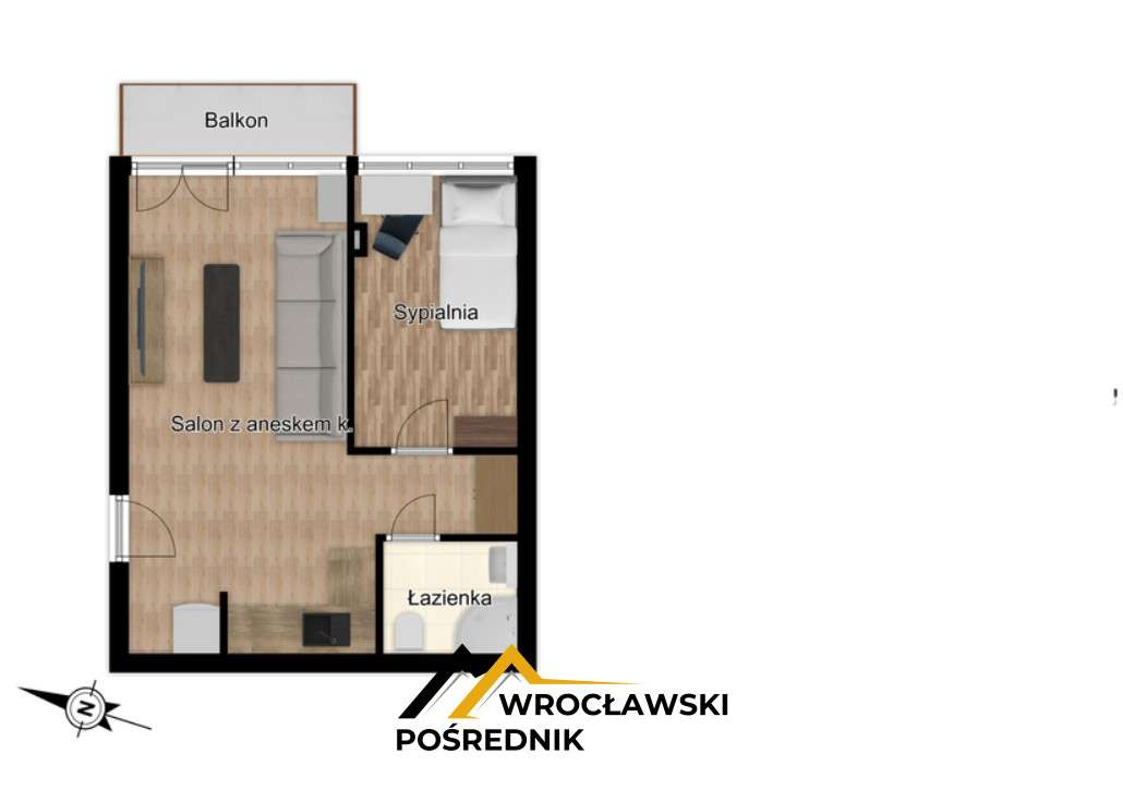 Gajowicka 2 pok z widokiem na Sky po remoncie-15