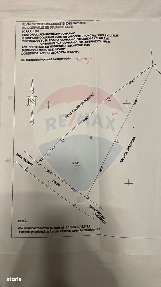 Teren vedere panoramica la munte in Comarnic/Ghiosesti - Imagine principală: 4/5