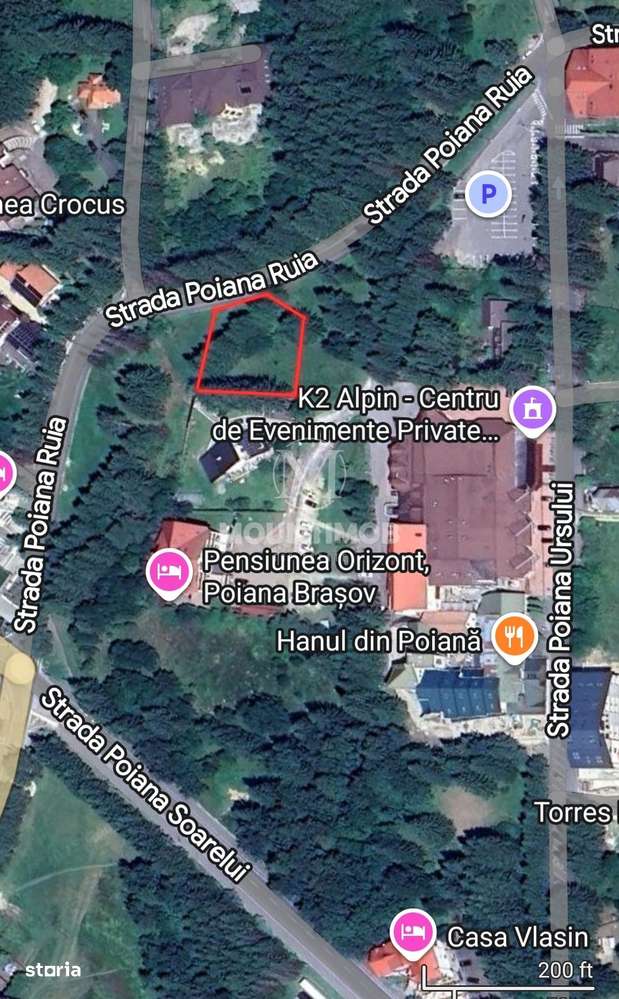 Teren intravilan în Poiana Brașov, strada Poiana Ruia-0