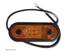 Lampa gabarit auto BestAutoVest 12/24V ovala orange cu leduri , 120x67mm , 1 buc. - 1