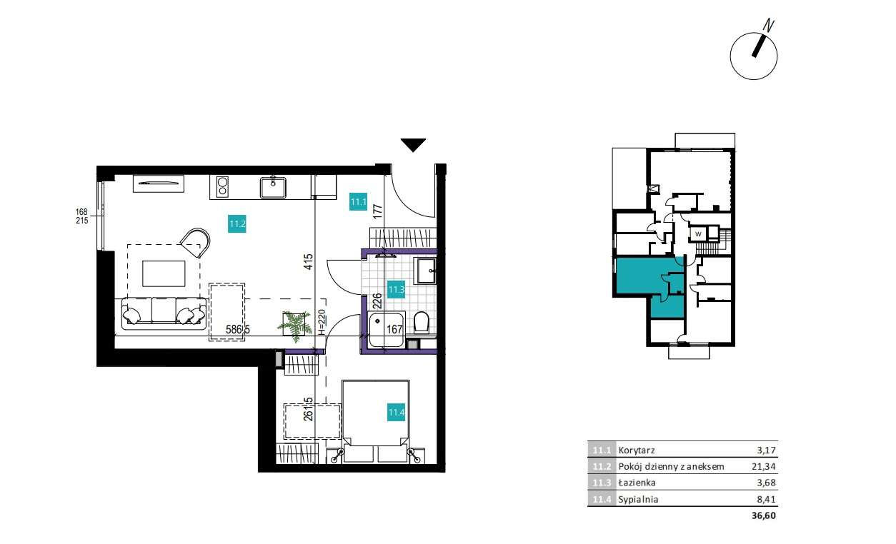 na sprzedaż 2'pok. apartament w nowoczesnym budynku w Karpaczu-6