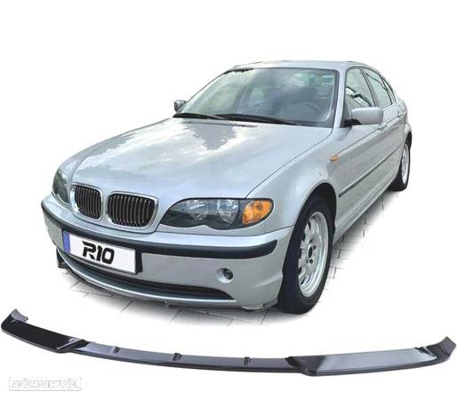 SPOILER LIP PARA BMW E46 SEDAN TOURING 01-05 PRETO BRILHANTE - 1