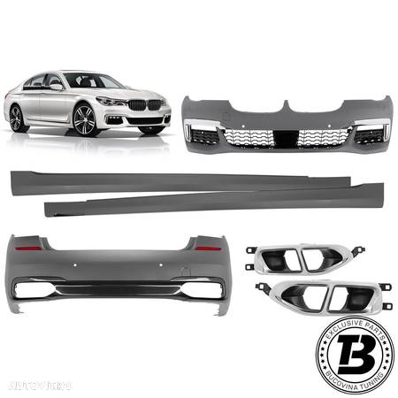 Pachet Exterior compatibil cu BMW Seria 7 G12 M760 Design - 1