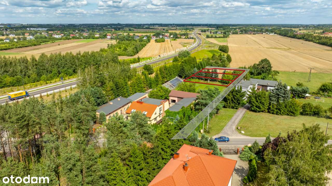 Trzy działki budowlane – Konstantyna k. Łodzi – MPZP, blisko A1 i S8 - Pełny obrazek: 2/7