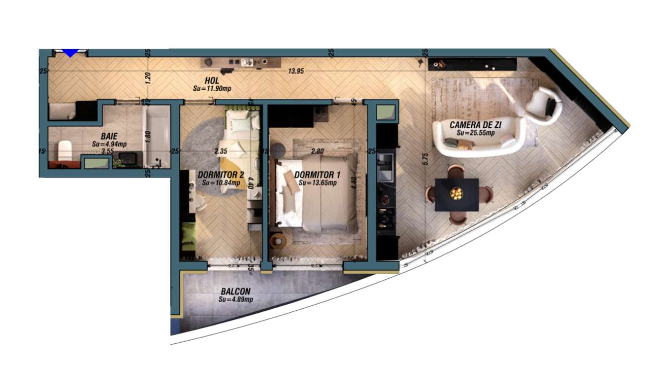 3 camere pentru familie, Avanera Suceava, 111.265 euro + TVA-10