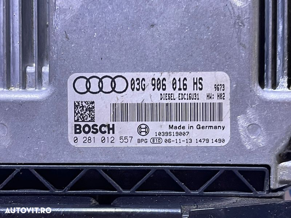 ECU Calculator Motor Audi A6 C6 2.0 TDI BRE 2005 - 2008 Cod 03G906016HS 0281012557 - 2
