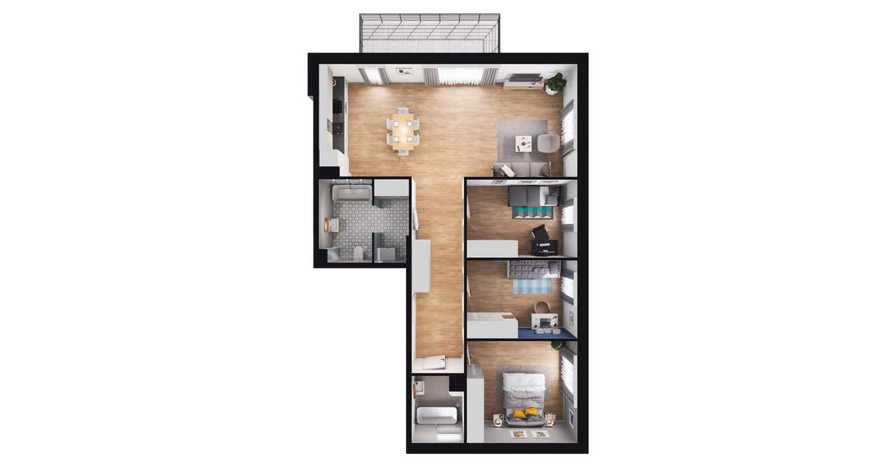 ul. Stawowa | mieszkanie 4-pok. | 1.12 - Pełny obrazek: 3/9