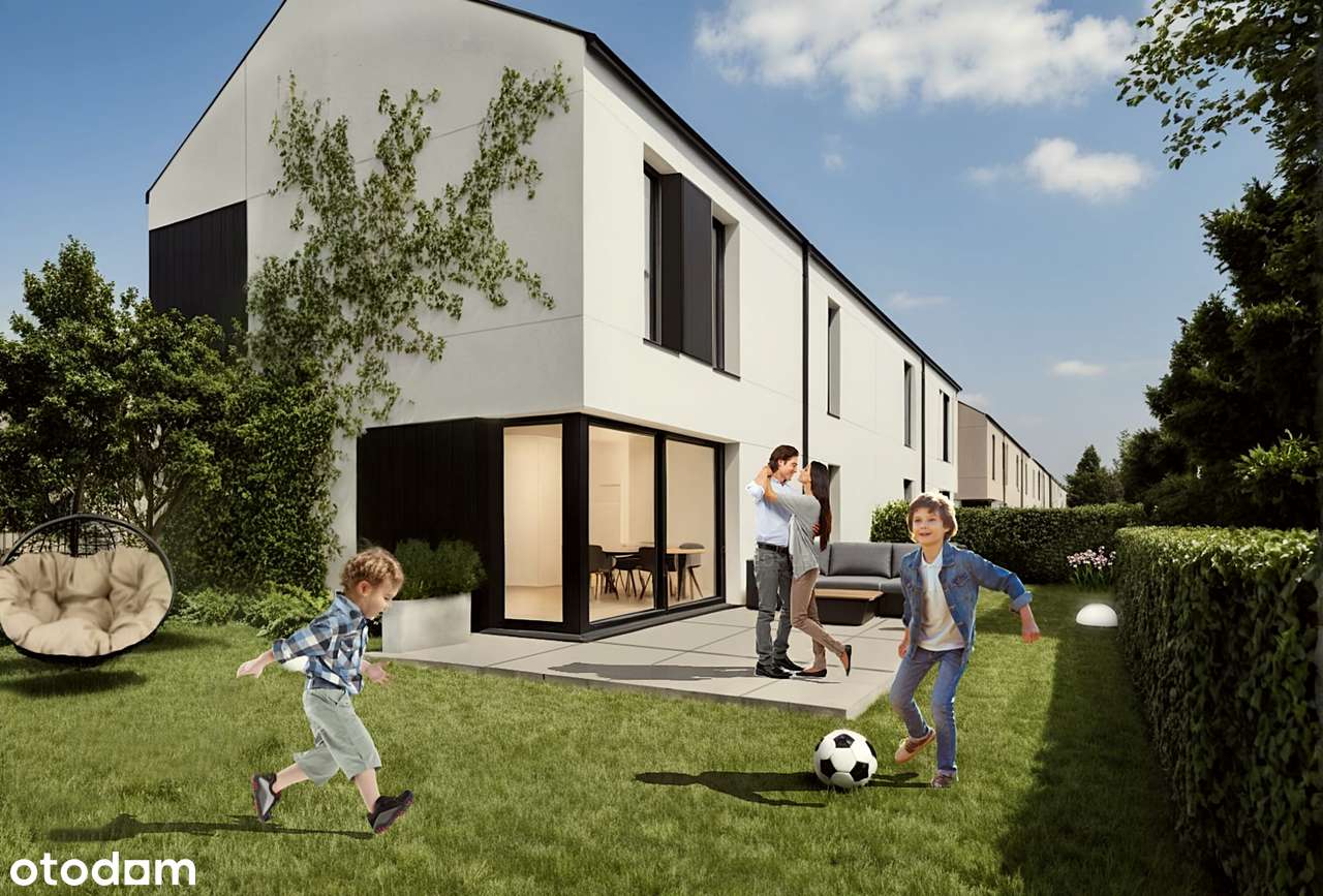 Nowoczesne domy w Zgierzu przy ul. Dolnej. Pompa ciepła, rekuperacja.. - Pełny obrazek: 3/5