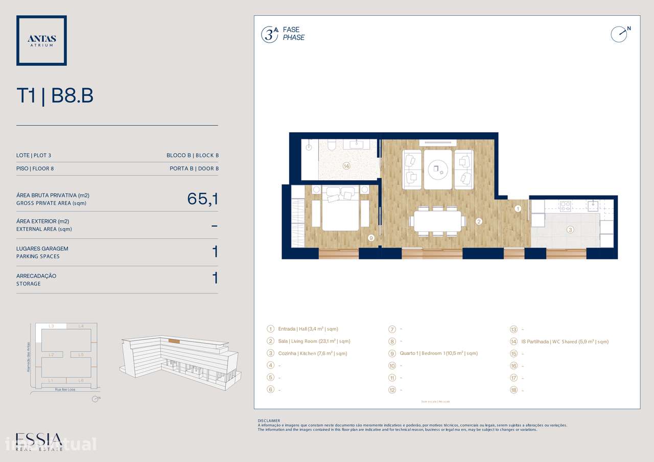 T1 Novo com Garagem Alameda das Antas | T1 Campanhã | T1 Antas Atrium-20