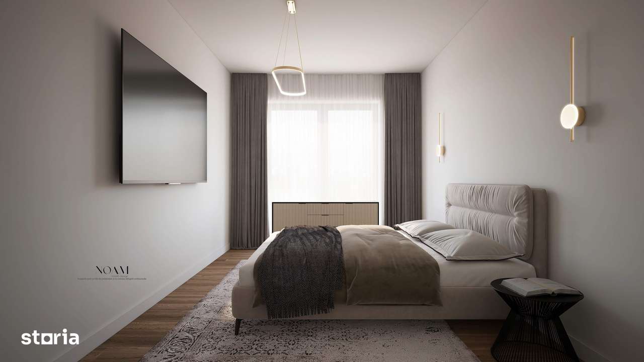 2 Room Apartement Design Contemporan  and Confort Urban Near Metro Sta - Imagine principală: 4/5