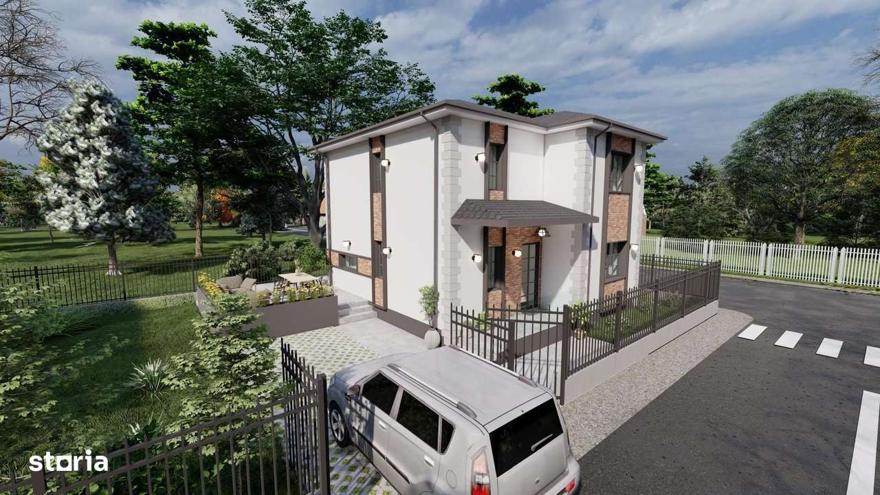 CASE INDIVIDUALE CLINCENI, TOATE UTILITATILE, 350 MP TEREN, COMIS 0% - Imagine principală: 4/15