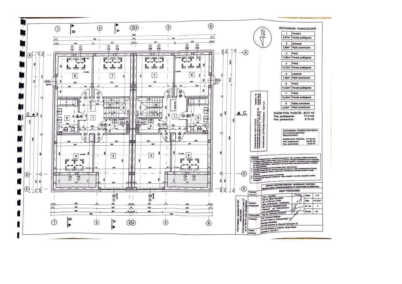 Dom w zabudowie bliźniaczej Mikołów o pow. 138,24m-3
