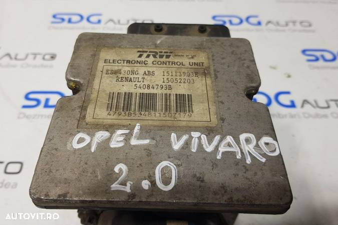 Calculator pompa abs 15113903E Opel Vivaro Euro 4  - 2