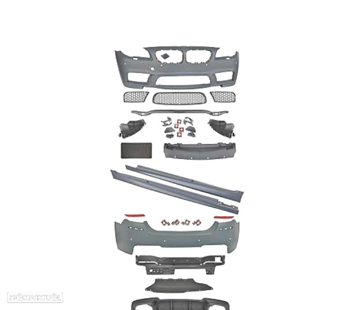 KIT CARROÇARIA LOOK M5 PARA BMW SERIE 5 F10 10-13 COM PDC + LAVA-FARÓIS - 2