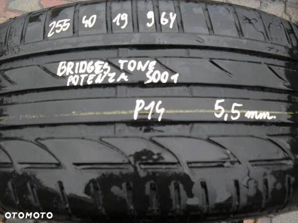 Opona BRIDGESTONE POTENZA 255 40 19  ( P 14 ) - 1