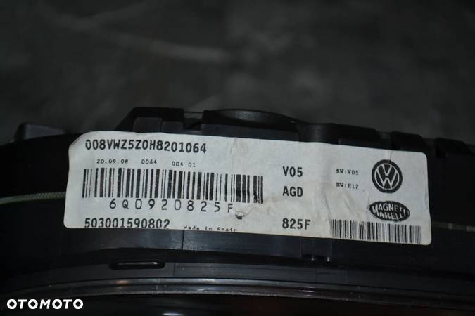 VW POLO 9N 1,4 1,9 TDI LICZNIK ZEGAR 6Q0920825F - 6