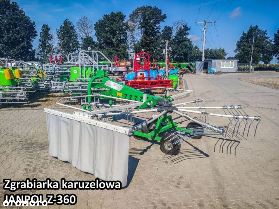 PROMOCJA NOWA Zgrabiarka karuzelowa wirnikowa 3,5m 4,2m tandem Metal-Technik JAN - 8