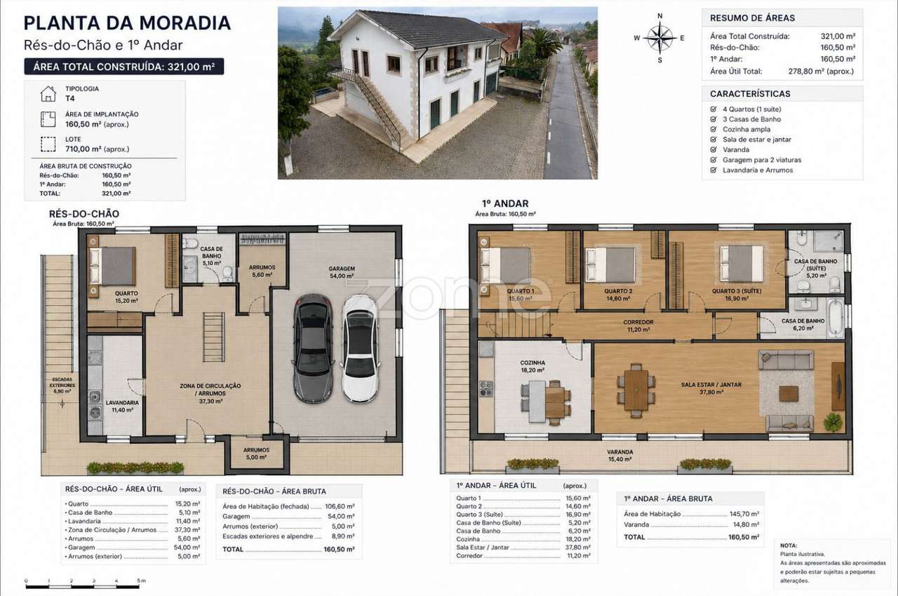 Moradia T4 com amplas áreas e elevado potencial em Mancelos-40