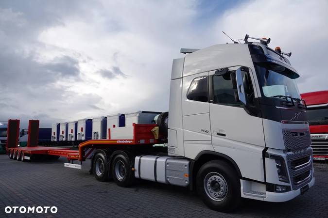 Volvo FH 16 750 / V8 / 6x4 / + KASSBOHRER LAWETA 4 osie / ROZCIĄGANA / NAJAZDY HYDRAULICZNE - 8