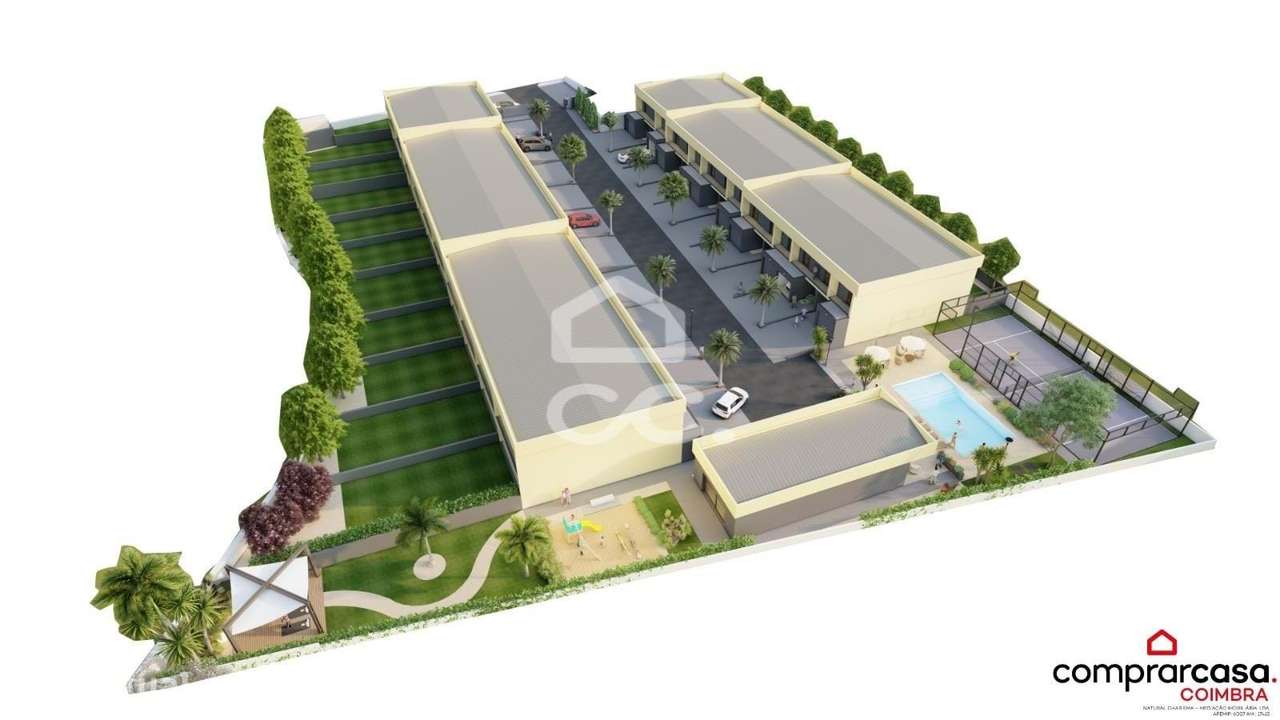 Moradia T3 nova em condomínio fechado com piscina, jardins e campo de - Grande imagem: 4/31