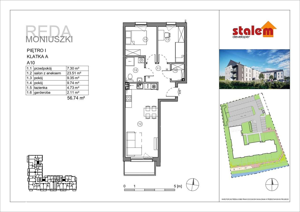 3-Pokojowe mieszkanie z balkonem blisko lasu I Bez prowizji - Pełny obrazek: 3/8