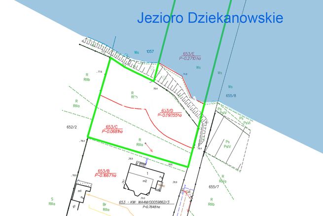 Działka budowlana z własnym dostępem do jeziora-3
