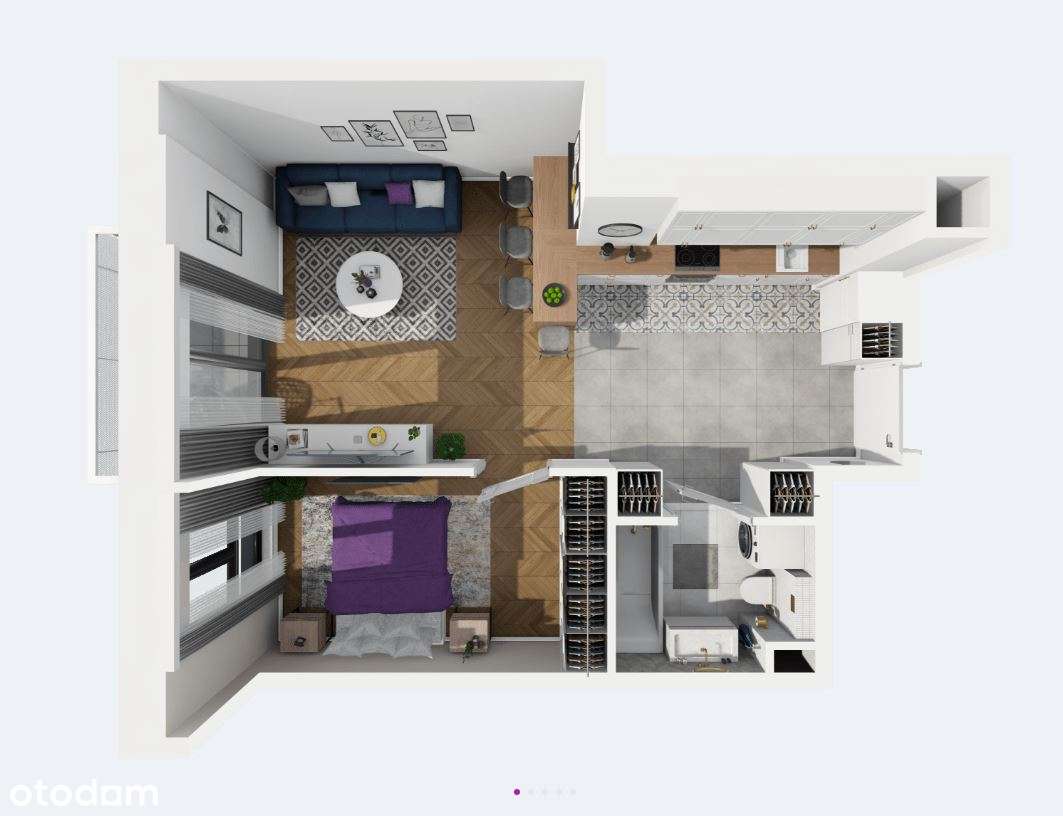 2 Pokoje z dużym SALONEM - Tramwaj 3 min - Pełna oferta - Winogrady-2