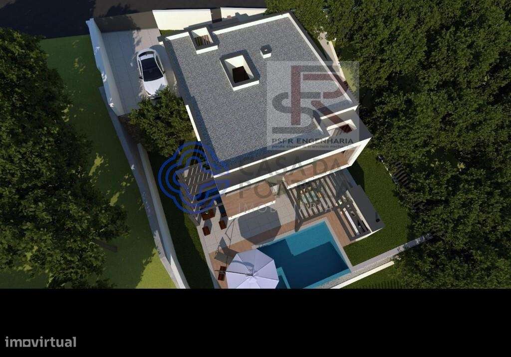 Terreno com projecto para moradia com cave, Res-de-Chão e 1ºandar, par - Grande imagem: 4/11