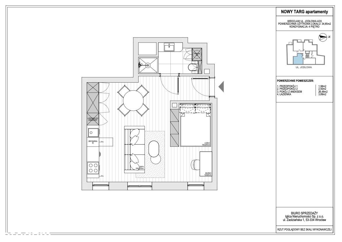Inwestycyjna PEREŁKA PRZY RYNKU! STUDIO 34,85 M2 z potencjałem - Pełny obrazek: 2/7