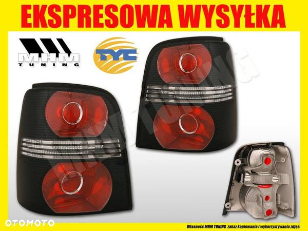 LAMPA TYL VW TOURAN 1T2 LIFT 2007- CROSS CZARNA L - 2