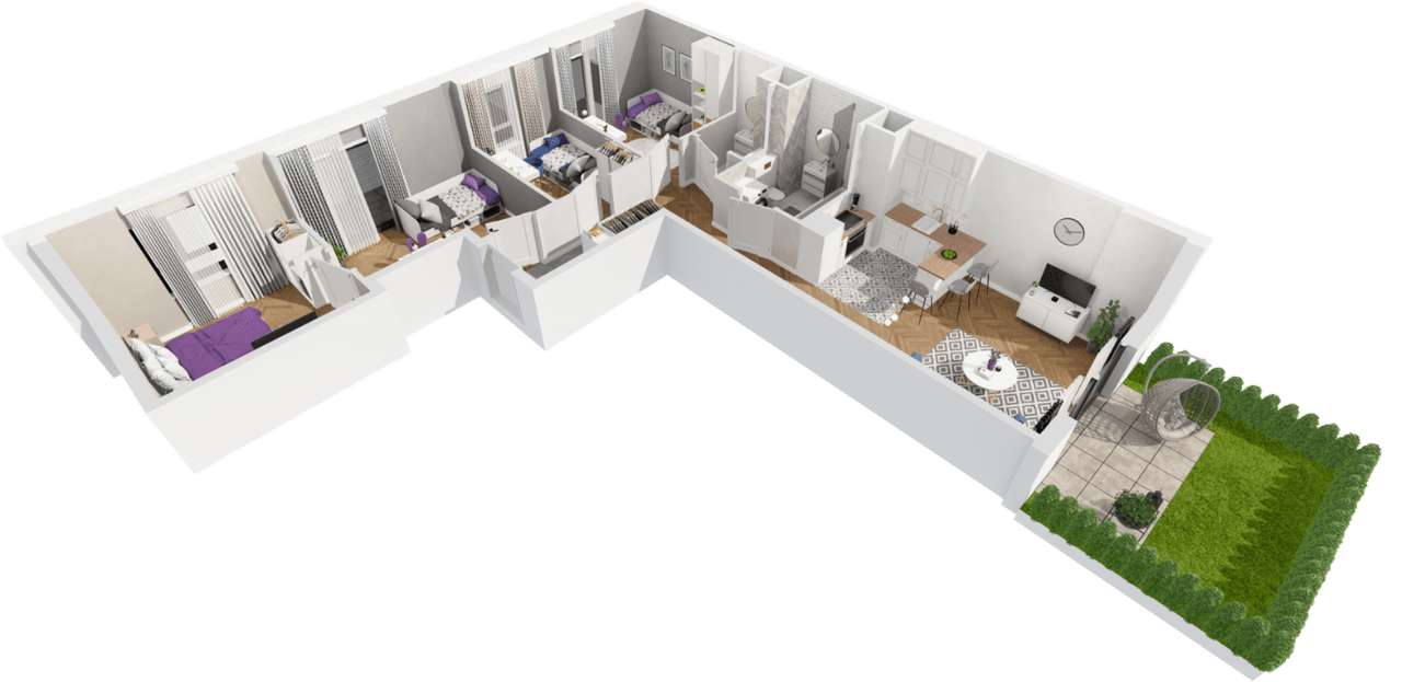 MEGA CENA! 5 pok. z ogródkiem i dwoma balkonami | Tramwaj 200m | - Pełny obrazek: 4/6