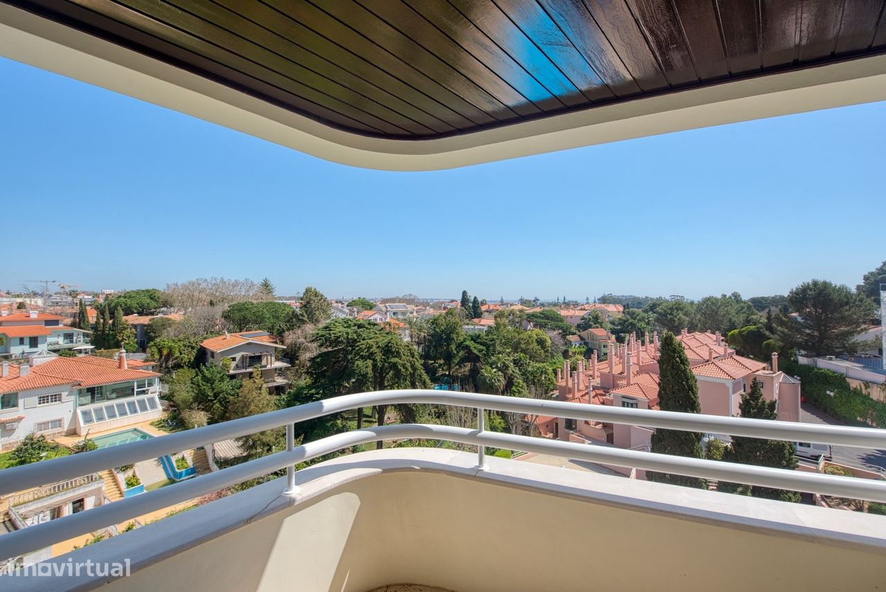 Para arrendar | Apartamento T3+1 com Vista Mar | Cascais - Grande imagem: 1/36