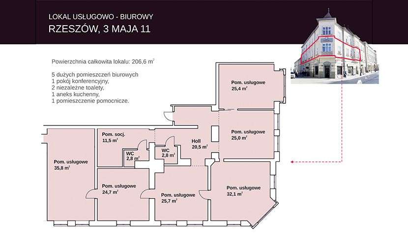 Lokal biurowo usługowy Apollo - Pełny obrazek: 5/10