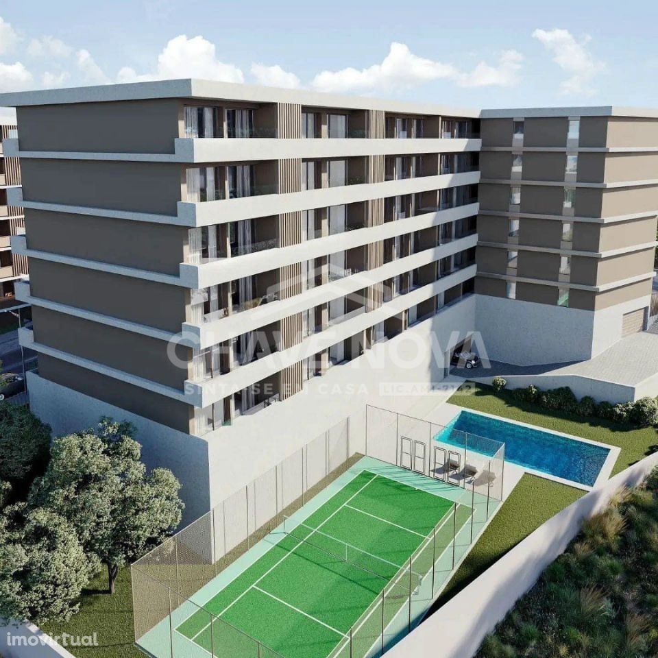 T1 Novo Empreendimento com piscina e campo de Padel