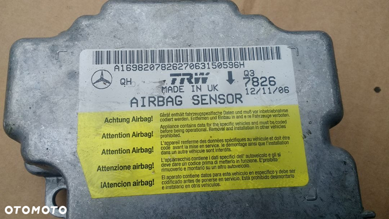 moduł sensor AIRBAG MERCEDES B W245 A1698200782 - 2