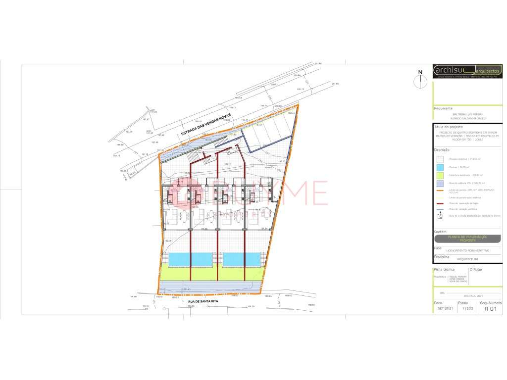 Terreno com projeto aprovado para 4 moradias na Aldeia da Tor - Qui... - Grande imagem: 4/8
