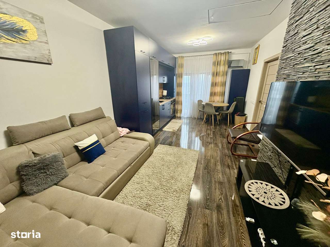 Apartament 2 camere, bloc 2019, Visan, mobilat si utilat-0