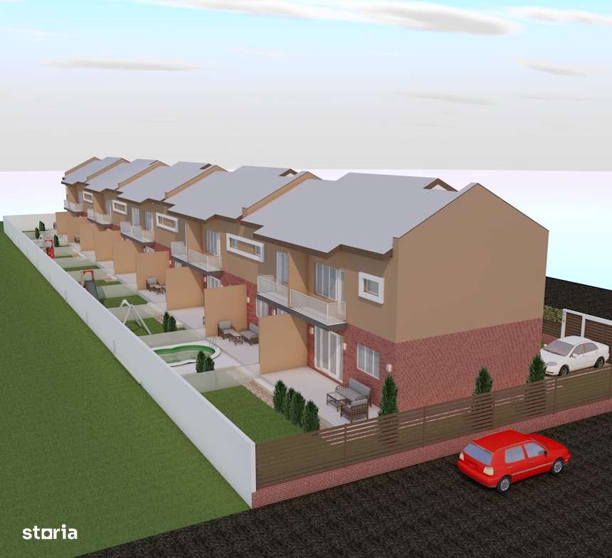 Casa tip duplex P+1, teren 380 mp – Zona Miorita, Berceni - Imagine principală: 1/2