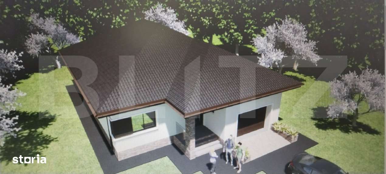 Vila plan parter 120mp utili/600mp teren, zona Priseaca - Imagine principală: 2/6